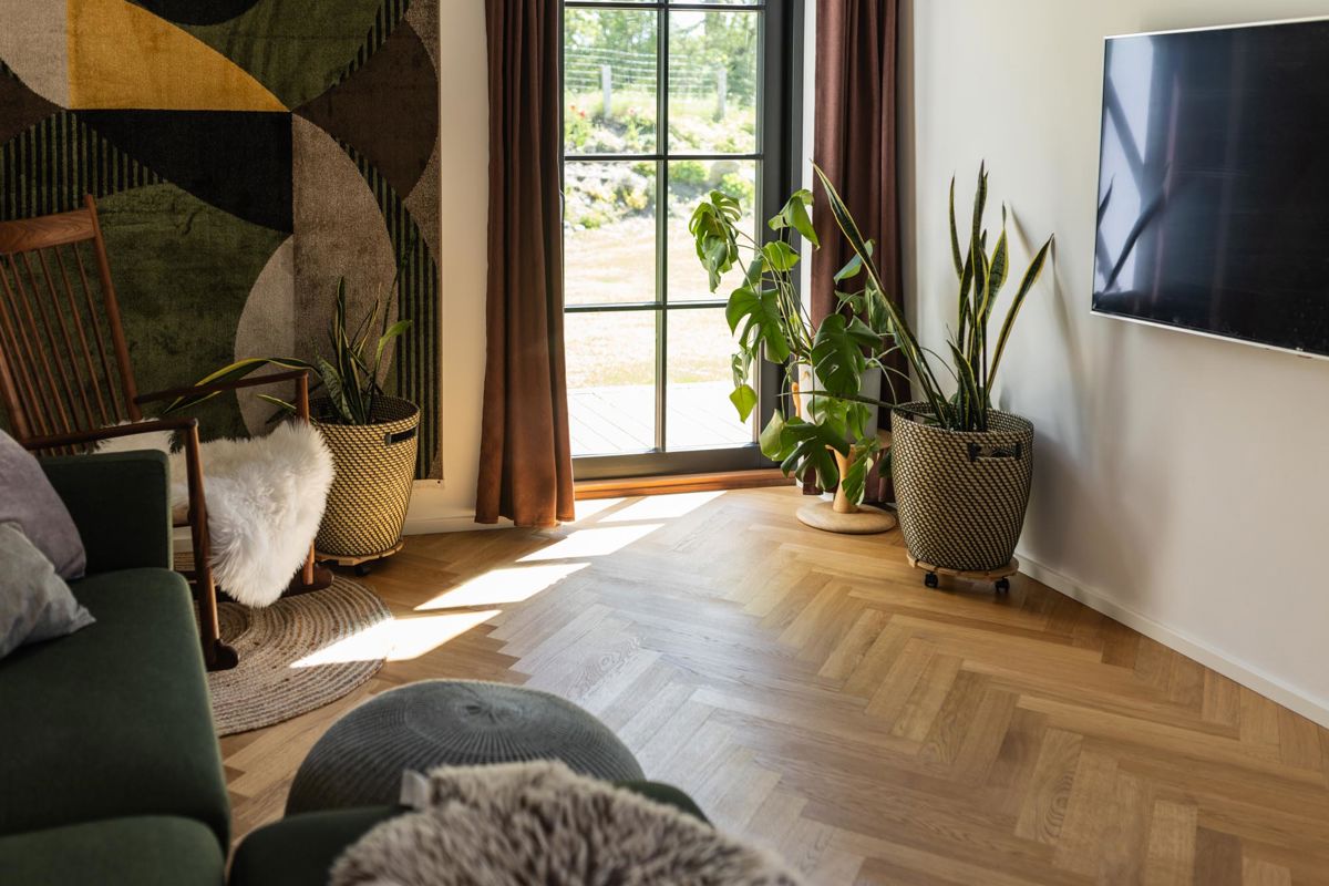 Terrassedør med sort farve