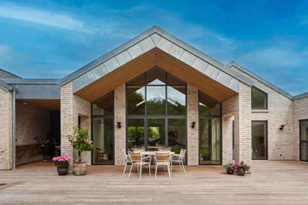 Arkitekttegnet villa med Daylight vinduer