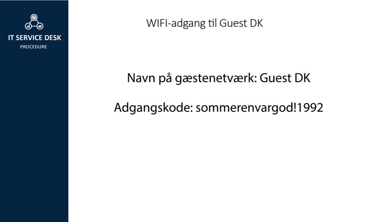 Kode Til Gæstenetværk