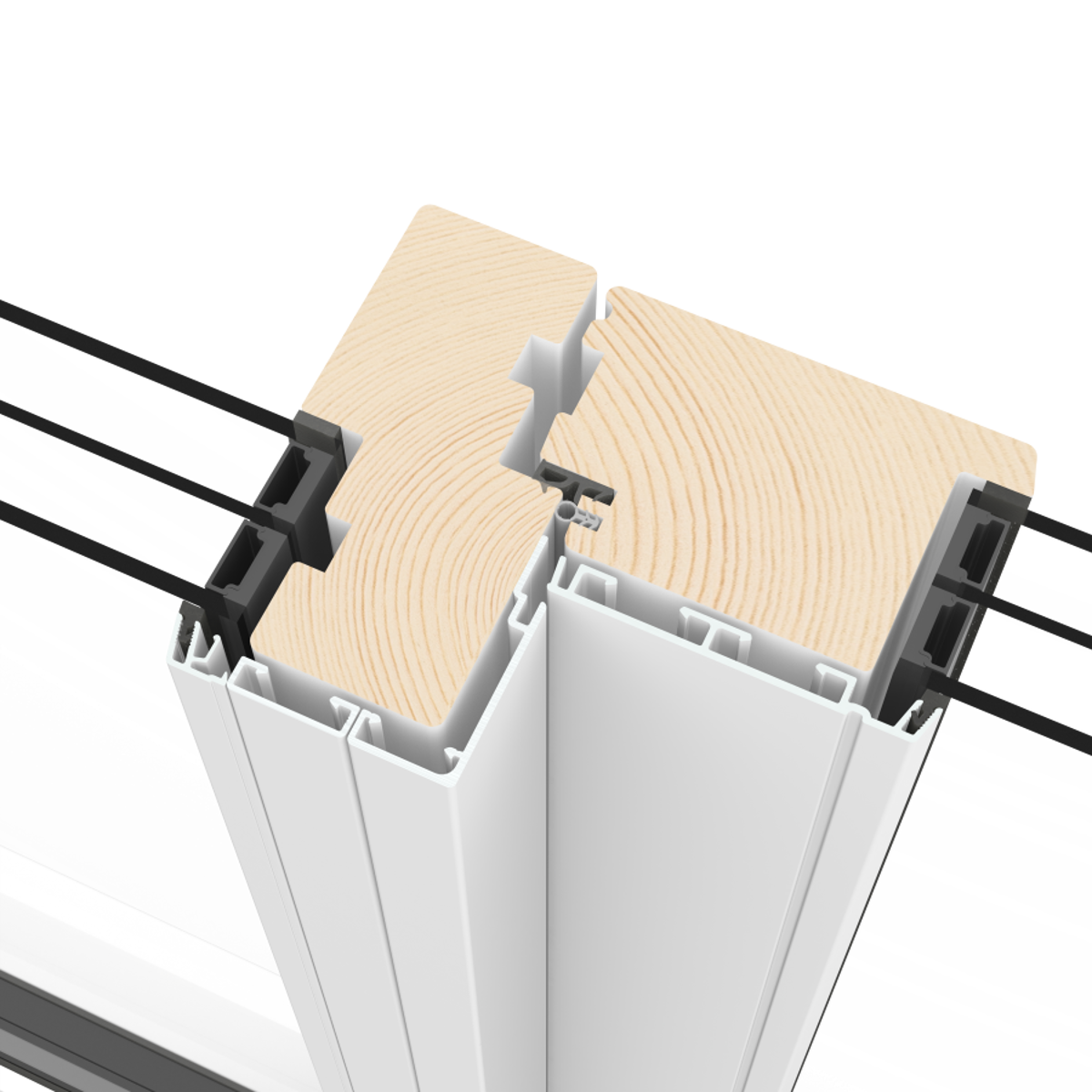 Inward Door With Reversed Sidelight Section View Inward Door With Reversed Sidelight Section View