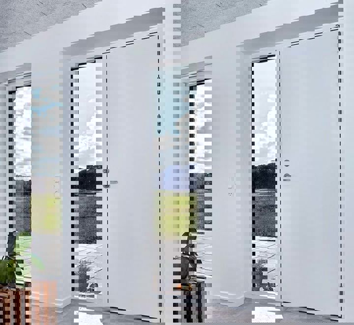 Facadedør Med Sideparti Low