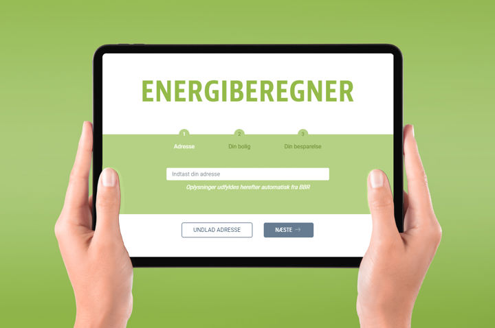 Energiberegner Mockup